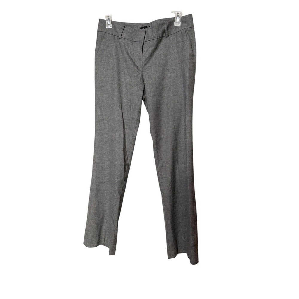 Ann Taylor Women's 12 Tall Gray Wool Blend Flrare Leg Dress Pants Trousers